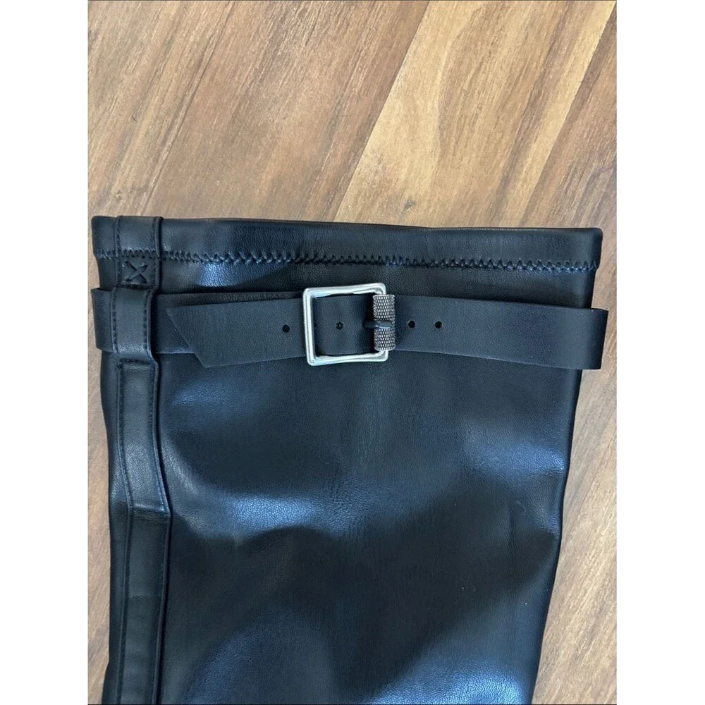 rag & bone Axis Thigh High Black Boots with Block Heel in Womens Size 38 or 7.5